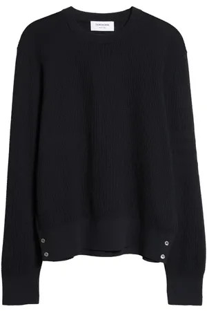 Thom Browne Relaxed Fit Open Stitch Virgin Wool Sweater in at Nordstrom, Size 1