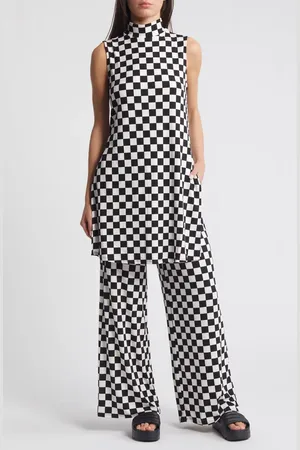 Dressed in Lala Gigi Check Top & Pants Set in at Nordstrom, Size Small