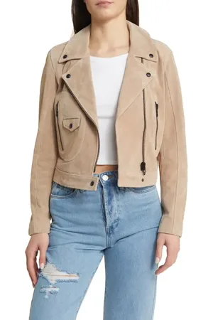 BLANK NYC Suede Moto Jacket in at Nordstrom, Size X-Small