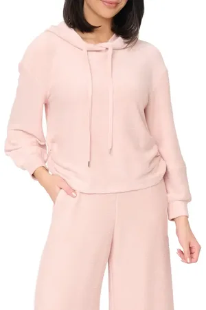 GIBSONLOOK Low Key Luxe Rib Hoodie in at Nordstrom, Size Xx-Small