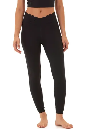 Threads 4 Thought Sabrina Crossover Scallop Leggings in at Nordstrom, Size X-Small