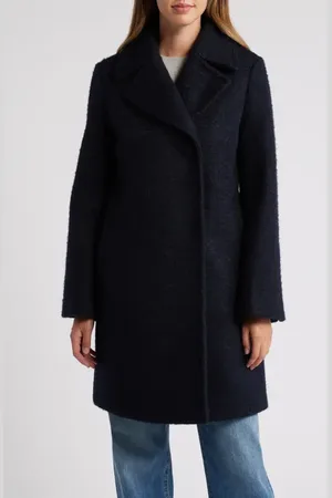 Sam Edelman Boucl?? Swing Coat in at Nordstrom, Size X-Large