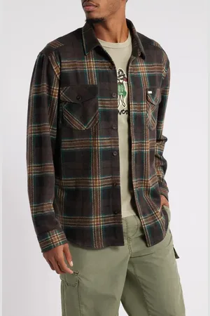 RVCA Vacancy Plaid Regular Fit Button-Up Shirt in at Nordstrom, Size Small