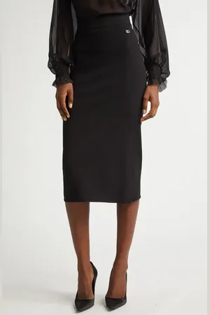 Dolce & Gabbana DG Logo Knit Pencil Skirt in at Nordstrom, Size 2 Us