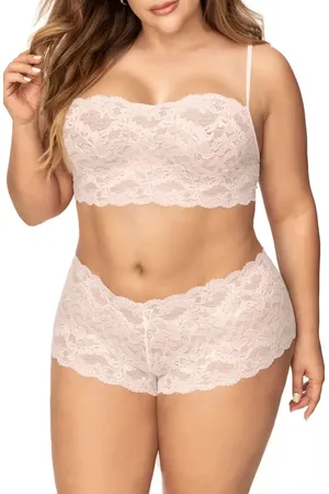 Mapalé Lace Bralette & Boyshorts Set in at Nordstrom, Size 1X