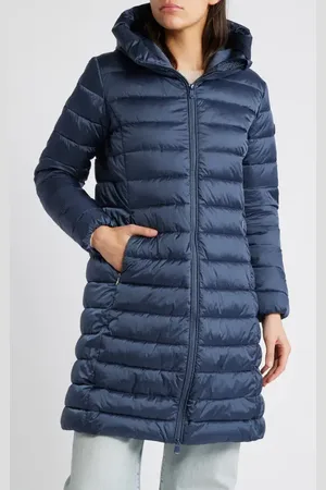 save the duck Saffron Water Repellent Hooded Quilted Puffer Coat in at Nordstrom, Size 2