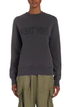 Golden Goose Upside Down Logo Long Sleeve Cotton Sweatshirt Dress in at Nordstrom, Size X-Small