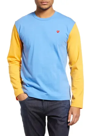 Comme des Garçons Colorblock Long Sleeve Cotton T-Shirt in at Nordstrom, Size Small