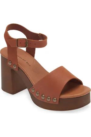 Chocolat Blu Holand Ankle Strap Platform Sandal in at Nordstrom, Size 9-9.5Us