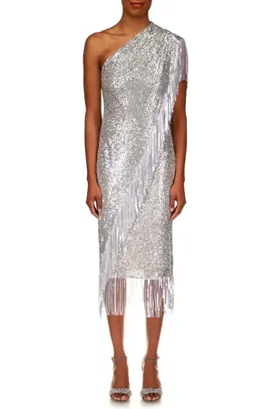 Badgley Mischka Badgley Mischka One-Shoulder Evening Dress in at Nordstrom, Size 10