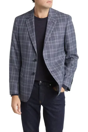 Daniel Hechter Plaid Wool Blazer in at Nordstrom, Size 36Regular