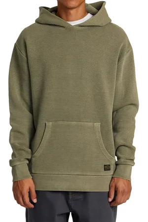 RVCA Dayshift Cotton Thermal Knit Hoodie in at Nordstrom, Size Small