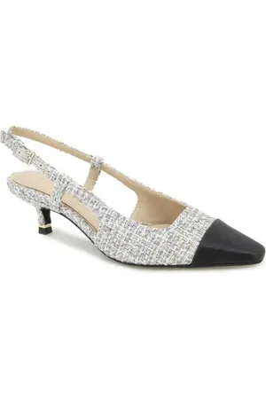 Kenneth Cole Martha Slingback Cap Toe Kitten Heel Pump in at Nordstrom, Size 6