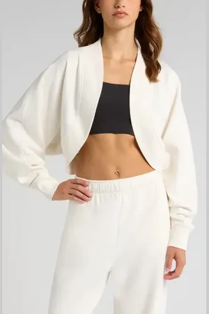 Zella Cloud Fleece Cardigan Shrug in at Nordstrom, Size X-Large