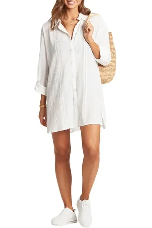 SEA LEVEL Heatwave Cover-Up Shirtdress in at Nordstrom, Size X-Large