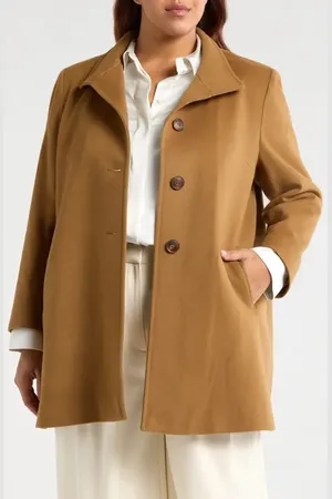 Fleurette Dawn Wool Car Coat in at Nordstrom, Size 14W