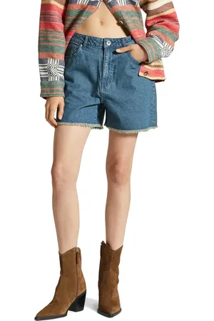 Brixton Lomas Frayed Denim Shorts in at Nordstrom, Size 24