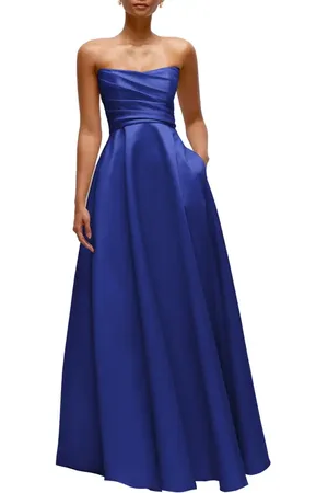 Dessy Collection Ruched Strapless Gown in at Nordstrom, Size 2