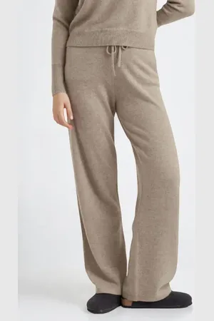 Chinti & Parker Pure Cashmere Wide Leg Pants in at Nordstrom, Size Large