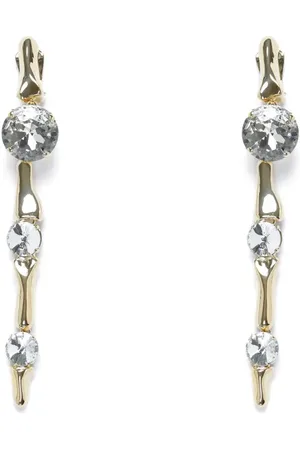 AREA Bone Crystal Drop Earrings in at Nordstrom