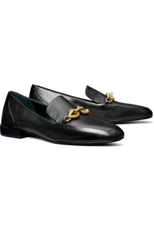 Tory Burch Jessa Loafer in Perfect Black /Gold at Nordstrom, Size 5