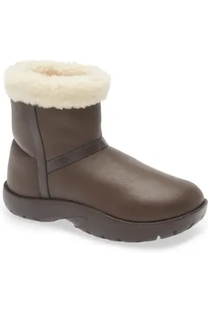 Bottega Veneta Snap Genuine Shearling Bootie in at Nordstrom, Size 11Us