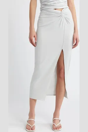 Open Edit Twist Front Maxi Skirt in at Nordstrom, Size Medium