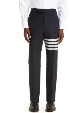 Thom Browne 4-Bar M??lange Wool Pants in at Nordstrom, Size 1