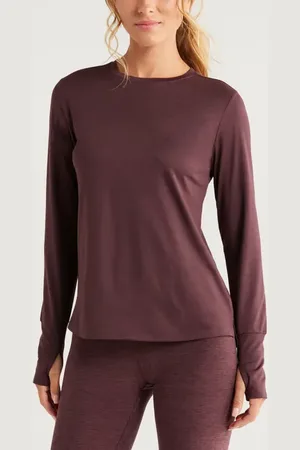 Zella Liana Restore Soft Lite Long Sleeve T-Shirt in at Nordstrom, Size X-Small