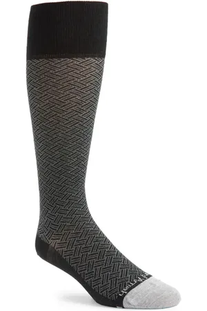 EDWARD ARMAH Basket Weave Pattern Tall Compression Socks in at Nordstrom