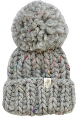 PINE + POPPY Denali Wool Blend Pompom Hat in at Nordstrom, Size 2-6 Y