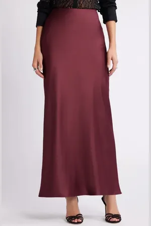 Open Edit Bias Cut Maxi Skirt in at Nordstrom, Size Medium