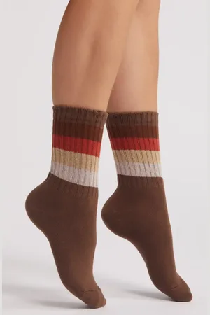 Casa Clara Stripe Crew Socks in at Nordstrom