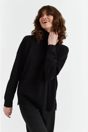 Chinti & Parker Relaxed Roll Neck Wool & Cashmere Sweater in at Nordstrom, Size X-Small