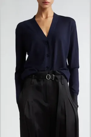 Jil Sander Featherweight Cashmere V-Neck Cardigan in at Nordstrom, Size 2 Us