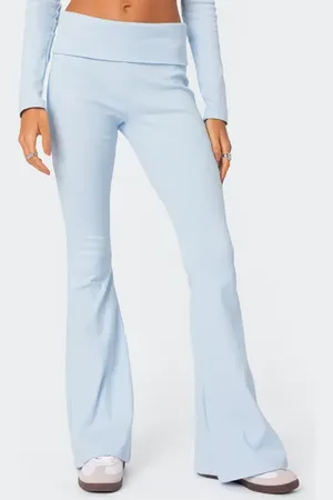 Edikted Coffee Break Rib Flare Leggings in at Nordstrom, Size X-Small