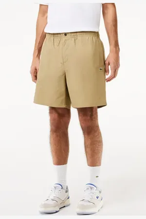 Lacoste Relaxed Cotton Twill Shorts in at Nordstrom, Size 7