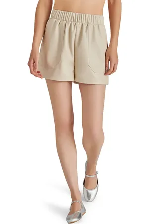Steve Madden Faux the Record Faux Leather Shorts in at Nordstrom, Size X-Small