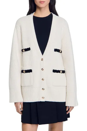 Sandro Long wool cardigan in at Nordstrom, Size Small