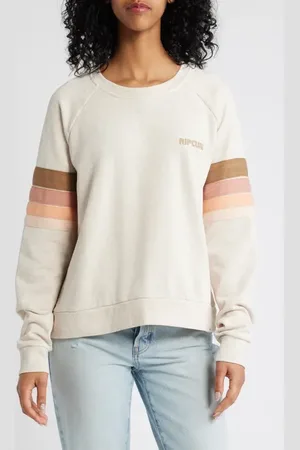Rip Curl High Tide Stripe Raglan Sleeve Sweatshirt in at Nordstrom, Size Xx-Large