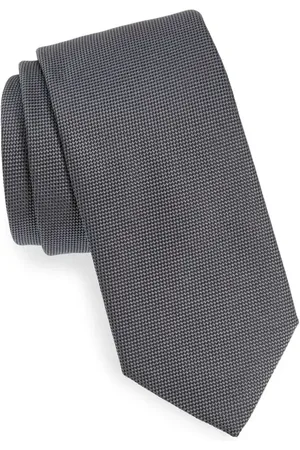 HUGO BOSS Solid Black Silk Tie in at Nordstrom