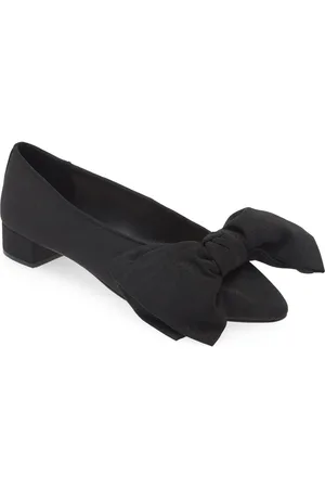 Loeffler Randall Noa Bow Pointed Toe Block Heel Pump in at Nordstrom, Size 5