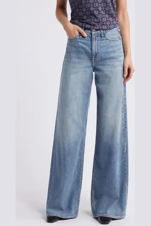 RAG&BONE Sofie Featherweight High Waist Wide Leg Jeans in at Nordstrom, Size 24