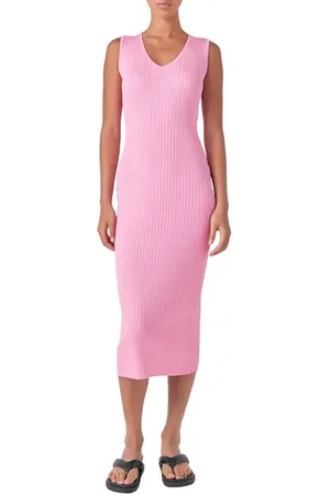 Grey Lab Rib Sleeveless Maxi Sweater Dress in at Nordstrom, Size X-Small