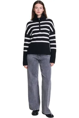 Maje Stripe print high-neck sweater in at Nordstrom, Size Large