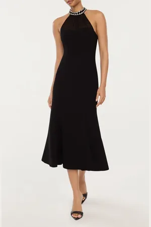 LIKELY Lirio Rhinestone Sleeveless Midi Dress in at Nordstrom, Size 14