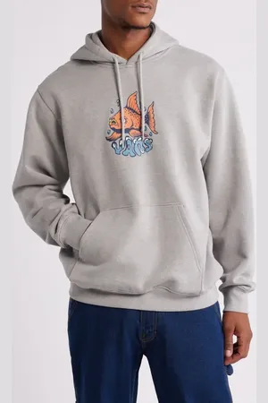 Vans Fish Loose Fleece Pullover Hoodie in at Nordstrom, Size Small