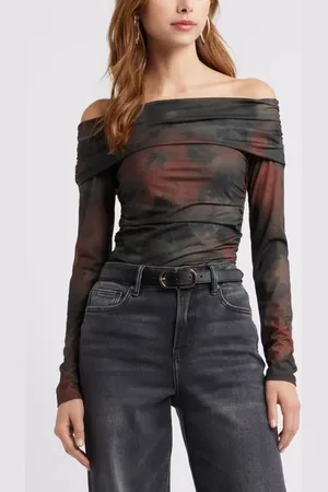 Open Edit Off the Shoulder Knit Top in at Nordstrom, Size Small
