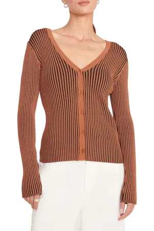 Staud Cargo Ribbed Cardigan in at Nordstrom, Size Small