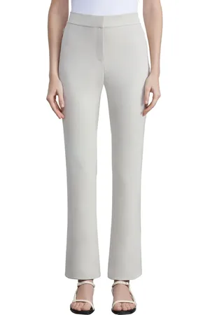Lafayette 148 New York Manhattan Acclaimed Stretch Slim Flare Pants in at Nordstrom